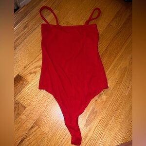 BRANDY MELVILLE, RED BODYSUIT